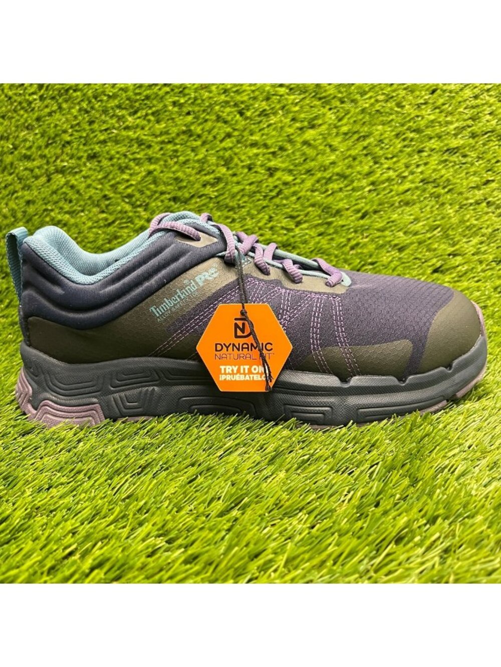 Timberland Pro XR-1 Womens Size 9 Purple Blue Black Alloy Toe Safety Work Shoes